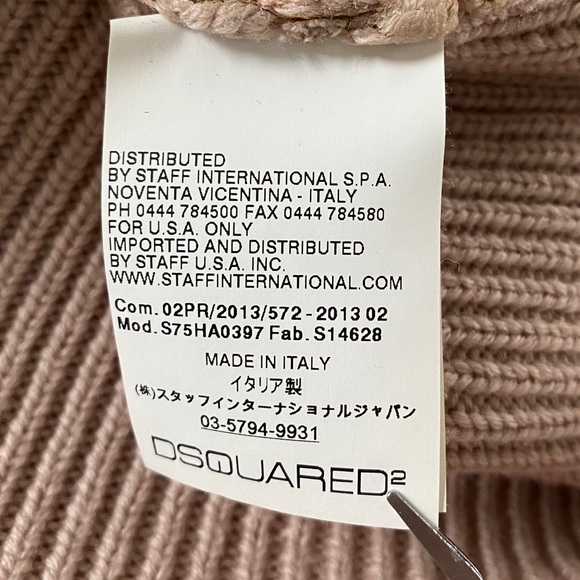 DSquared Metallic Gold Cropped Cardigan | M - Picture 8 of 10